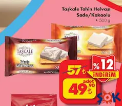 TAŞKALE TAHİN HELVASI SADE/KAKAOLU 500 G
